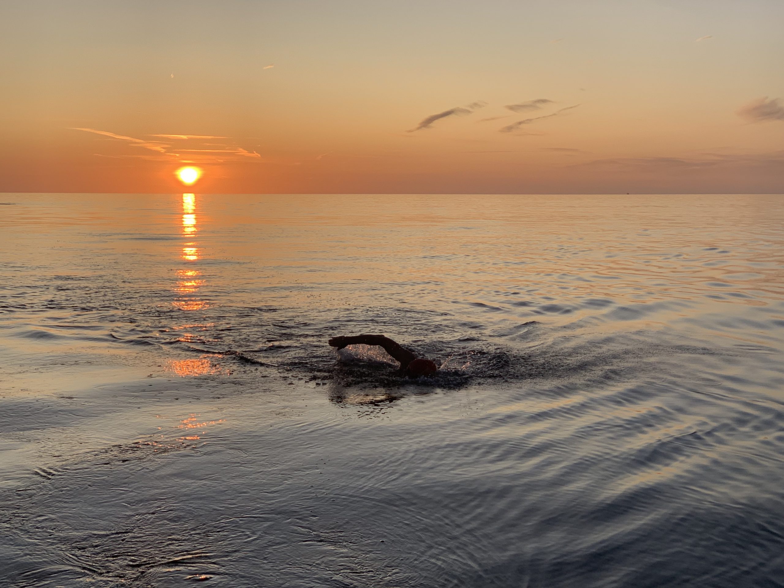 Gavin Glynn Irish Sea Relay. Photo by: Ian Conroy